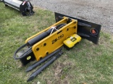 NEW WOLVERINE 750 CONCRETE BREAKER ATTACHMENT, SKID STEER MOUNT