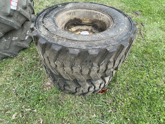 SKIDSTEER TIRES & RIMS, 12-16.5 [2]