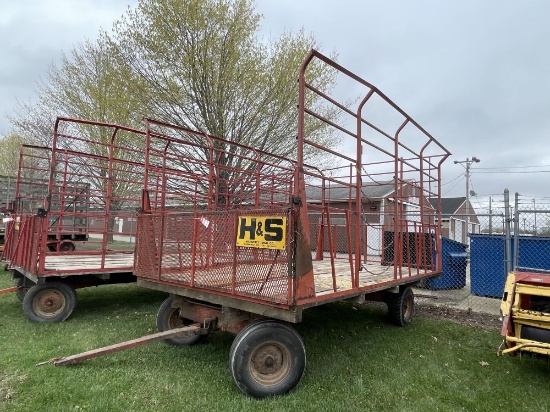 H&S BALE KICKER WAGON, 16'
