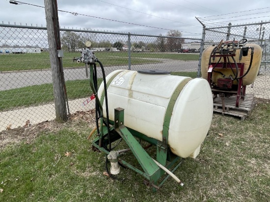 HUSKEE 100-GALLON SPRAYER, 3PT