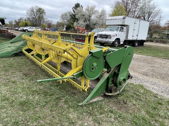 JOHN DEERE GRAIN HEAD, 12'6'' CUTTING BAR, S/N: DP1288