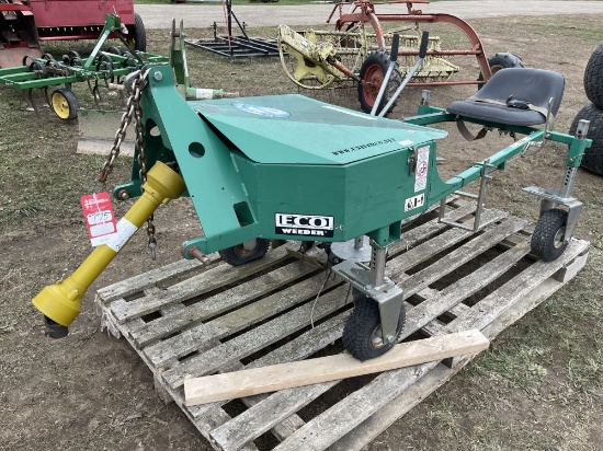UNIVERCO ECO WEEDER ROW CROP WEEDER, 3PT, PTO DRIVEN