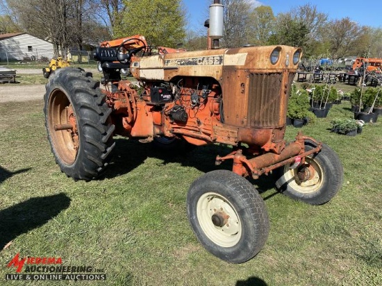 CASE 730 TRACTOR, 4-CYLINDER GAS, WIDE FRONT, 3PT, PTO, POWER STEERING, 15.5-38 REARS