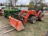 KUBOTA L3130 TRACTOR WITH LA723 LOADER (WITH BUCKET & FORKS), MFWD, 3PT, PTO, OROPS, 1 REMOTE, 6089 