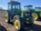 1996 JOHN DEERE 7400 TRACTOR, 3-POINT, NO TOP LINK, PTO, 2-REMOTES, MFWD, 320-90R50 REAR TIRES, 320-