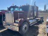 1987 WESTERN STAR SEMI TRUCK, SLEEPER CAB, EATON FULLER ROAD RANGER 9-SPEED MANUAL TRANS, TANDEM AXL