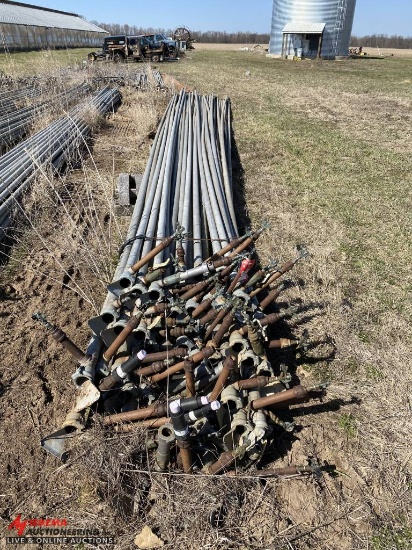 ALUMINUM IRRIGATION PIPE, 2'', 40' LONG (LOCATED BEHIND GREENHOUSES)