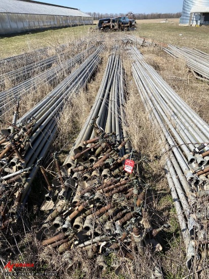 ALUMINUM IRRIGATION PIPE, 2'', 40' LONG (LOCATED BEHIND GREENHOUSES)