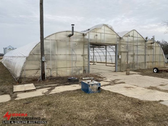 GREENHOUSE, APPROX 145' X 65', BUYER RESPONSIBLE FOR REMOVAL