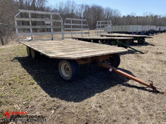 FLATBED WAGON WITH TANDEM REAR, 18' X 10'