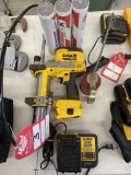 DEWALT CORDLESS GREASE GUN WITH CHARGER, BATTERY & GREASE