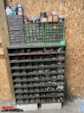 BOLT BINS WITH ASSORTED BOLTS, NUTS, WASHERS