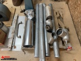 ASSORTED WOOD STOVE PIPE & ELECTRIC FAN