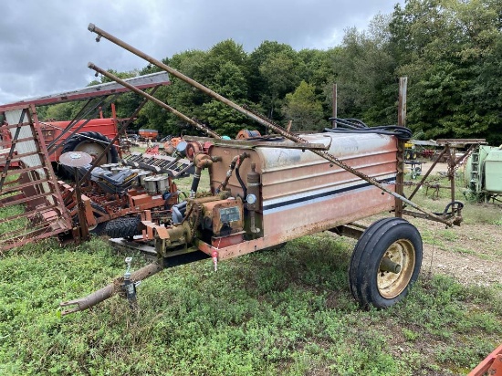 FMC 300-GALLON SPRAYER, 20 GPM, STAINLESS TANK, 30' BOOMS
