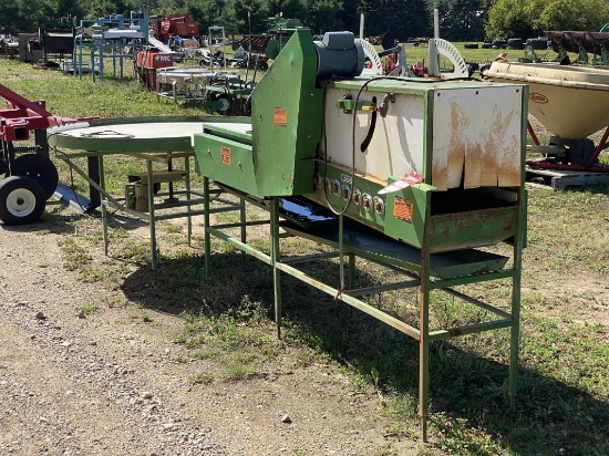 AZS 16'' 14-BRUSH PRODUCE WASHER, 2 TOP BRUSHES, WITH NEW ABSORBERS, ROTARY  TABLE, 110 VOLT PLUG | Farm Equipment & Machinery | Online Auctions |  Proxibid