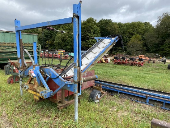 SHOP BUILT HARVEST AID 12'' BELTS, OVERALL 70', HYDRAULIC DRIVE