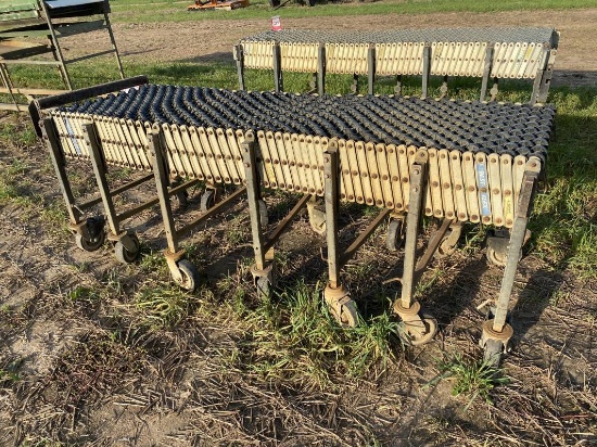 BEST EXPANDING TRACK CONVEYOR, 24'' X APPROX. 20'