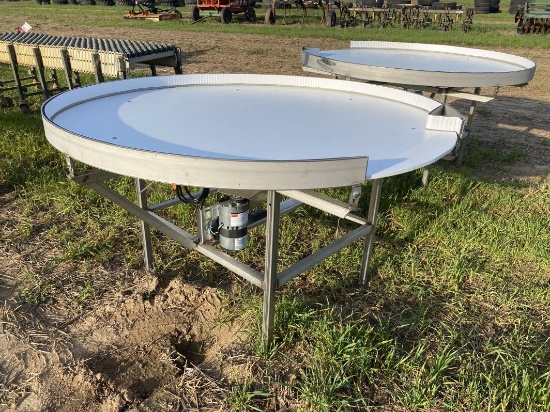 NEW PRODUCE PACKING 5' ROTARY TABLE, STAINLESS