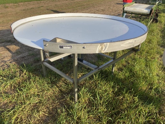 NEW PRODUCE PACKING 5' ROTARY TABLE, STAINLESS
