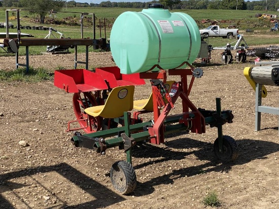 MECHANICAL 1-ROW TRANSPLANTER, MODEL 22C, WITH 60-GALLON TANK, 3PT