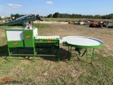 NEW PRODUCE PACKING 10-BRUSH WASHER WITH 1 TOP BRUSH AND SPONGES, WITH 5' ROTARY TABLE