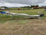 BELT CONVEYOR, 14'' X 26', STAINLESS, ON WHEELS