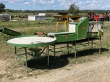 AZS 16'' 14-BRUSH PRODUCE WASHER, 2 TOP BRUSHES, WITH NEW ABSORBERS, ROTARY TABLE, 110 VOLT PLUG