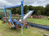 SHOP BUILT HARVEST AID 12'' BELTS, OVERALL 70', HYDRAULIC DRIVE