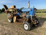 FORD 4000 TRACTOR WITH PIXALL GREAN BEAN HARVESTER, HIGH CROP, PTO, DIESEL, 13.6-38 REAR TIRES, PIXA