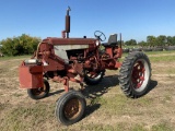 INTERNATIONAL 504 HI-CROP TRACTOR, 12.4-38 REAR TIRES, GAS, WIDE FRONT, 4226 HOURS SHOWING