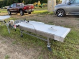 LAKEWOOD STAINLESS BELT CONVEYOR, 26'' X 103'', 220 VOLT