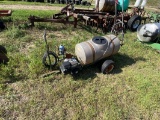 PULL TYPE SPRAYER WITH BRIGGS & STRATTON 5-HP GAS ENGINE, FOR PARTS OR REPAIR