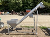 STAINLESS STEEL AUGER, 6'' X 8', ON WHEELS