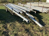 IRRIGATION PIPE WITH PIPE TRAILER, ASSORTED SIZES