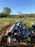 IRRIGATION PIPE 6'' X 20', GALVANIZED WITH OPENERS, TRAILER NOT INCLUDED