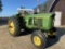 JOHN DEERE 4020 TRACTOR, DIESEL, 3PT, NO TOP LINK, PTO, 2-REMOTES, 18.4-38 REAR TIRES, 8235 HOURS SH