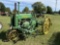 JOHN DEERE A TRACTOR WITH CULTIVATORS, GENERAL PURPOSE, NARROW FRONT, GAS, STEEL RIMS, S/N: 437400