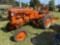 ALLIS CHALMERS B TRACTOR WITH REAR PLOWS, GAS, 9.5-9-24 TIRES, WITH 2-WAY PLOW, REAR WHEEL WEIGHTS, 