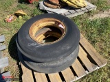 7.50-18 TIRES & RIMS [2] CAME OFF AN INTERNATIONAL W-6