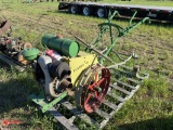 PLANET JR WALK BEHIND TRACTOR WITH CULTIVATOR, STEEL WHEELS, WITH TOOLBAR