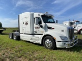 2013 PETERBILT 579 TANDEM AXLE SEMI TRUCK, CUMMINS ISX 15 450 ENGINE, 450-HP, 13-SPEED TRANS, GVWR 5