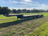 2009 JET 43' DROP DECK TANDEM AXLE TRAILER, 9' SPREAD, BEAVERTAIL, RAMPS, FRONT RAMPS, VIN: 5JNDS532