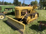 OLIVER OC-6 CRAWLER DOZER, DIESEL, 4-WAY BLADE, 3PT HITCH, 2RC-400, RUNS, INJECTOR PUMP IS STUCK WID