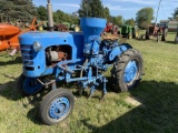 EARTHMASTER TRACTOR WITH CULTIVATOR, WIDE FRONT, GAS, PTO, 9.5-24 REAR TIRES.