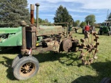 JOHN DEERE MODEL A TRACTOR, GAS, NARROW FRONT, REAR STEEL WHEELS, PTO, S/N: 452326