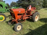 JIM DANDY ECONOMY TRACTOR, ALL GEAR DRIVE, GAS, 9-HP, WITH MOWER DECK, 7-16 REAR TIRES, NON-RUNNING,