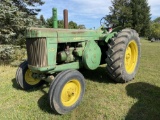 JOHN DEERE 80 TRACTOR, PTO, 2 REMOTES, POWER STEERING, DIESEL, WIDE FRONT, HAND CLUTCH, 18.4-34 REAR