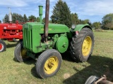 JOHN DEERE D TRACTOR, PTO, 16.9-30 REAR TIRES, GAS ENGINE, S/N: 163277