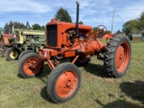 ALLIS CHALMERS TRACTOR, HI-CROP, GAS, WIDE FRONT, 13-6-38 REAR TIRES