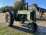 JOHN DEERE 620 TRACTOR, 3PT, NO TOP-LINK, PTO, 1 HYD REMOTE, POWER STEERING, NARROW FRONT, REAR WEIG